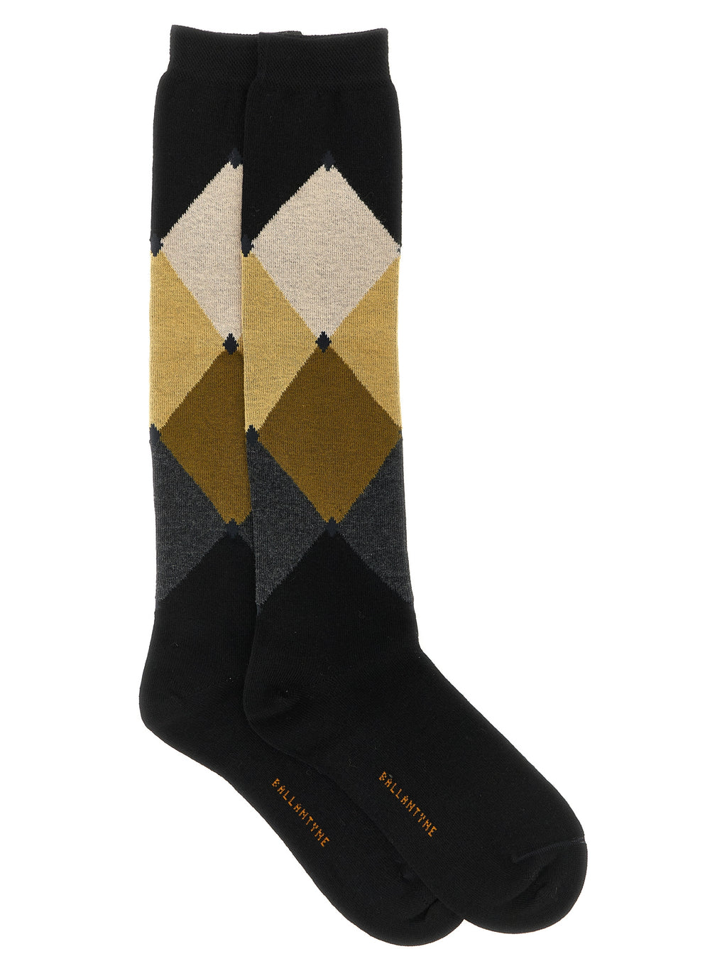 Ballantyne Black Cotton Socks