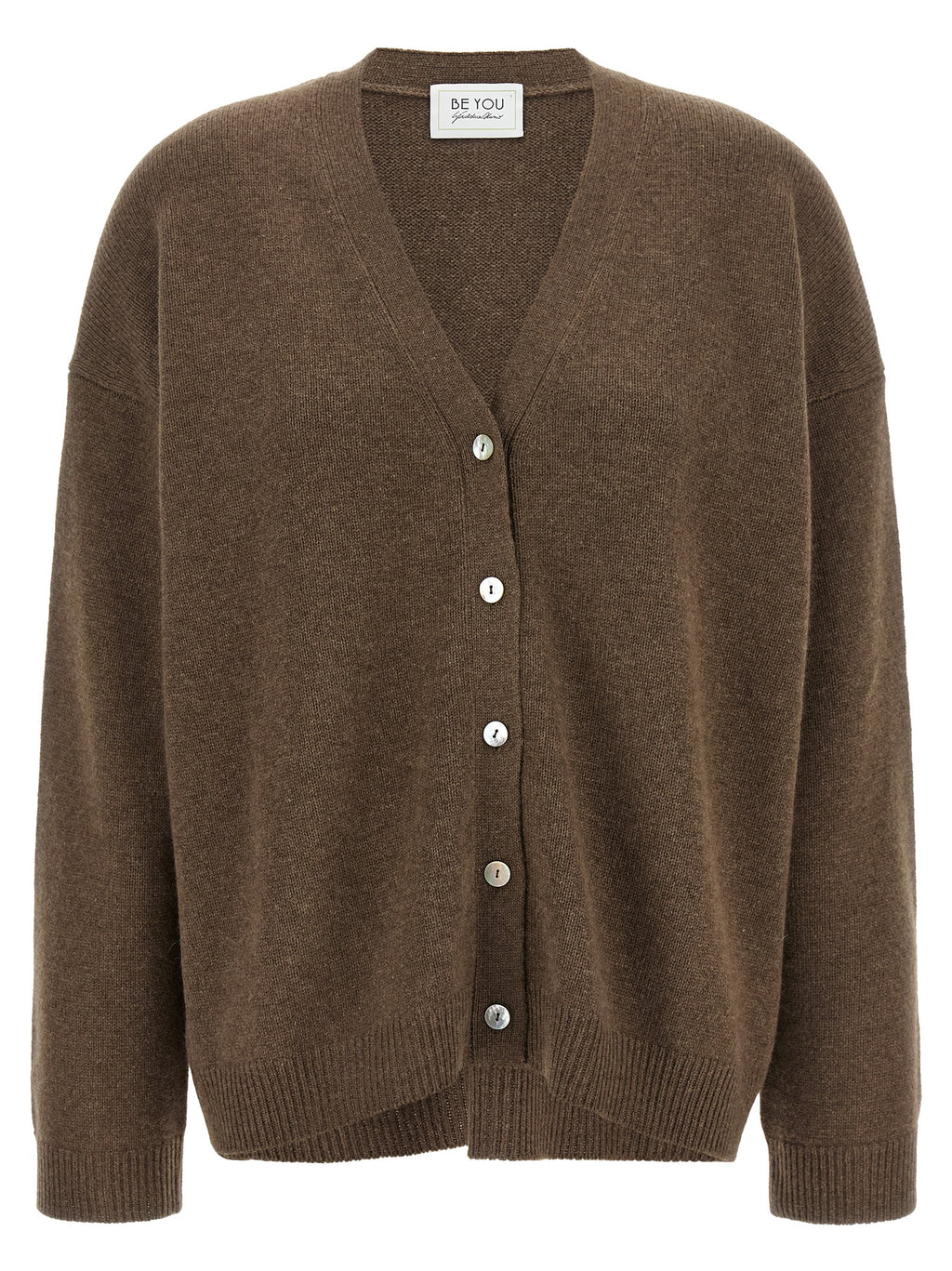 BE YOU Brown Cashmere Cardigan