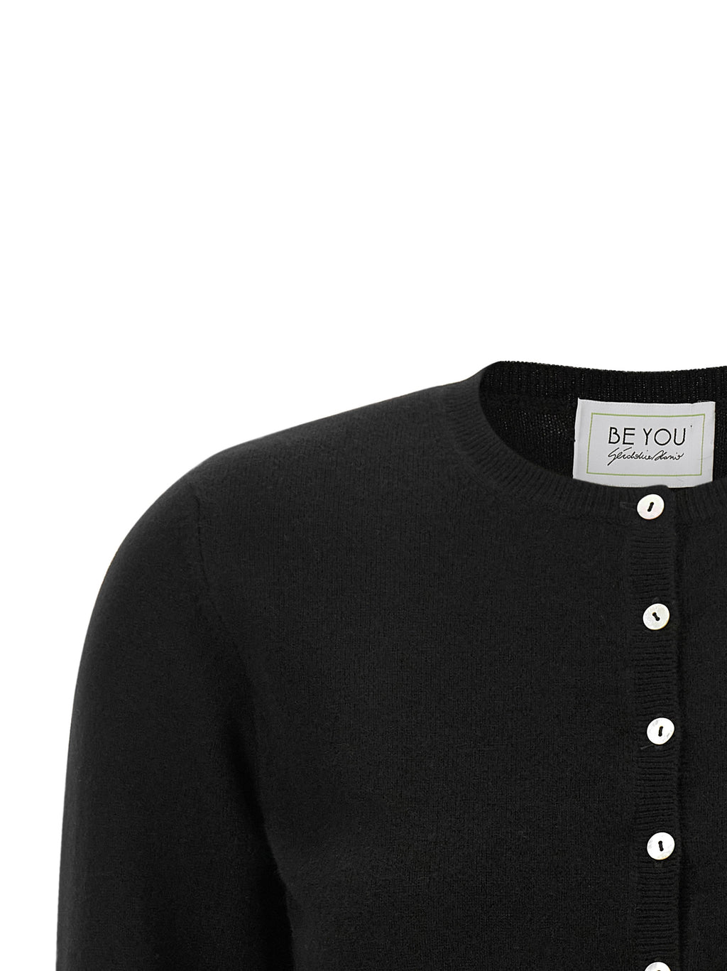 BE YOU Black Cashmere Cardigan