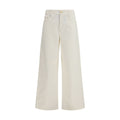 'S Max Mara White Cotton Casual Pants