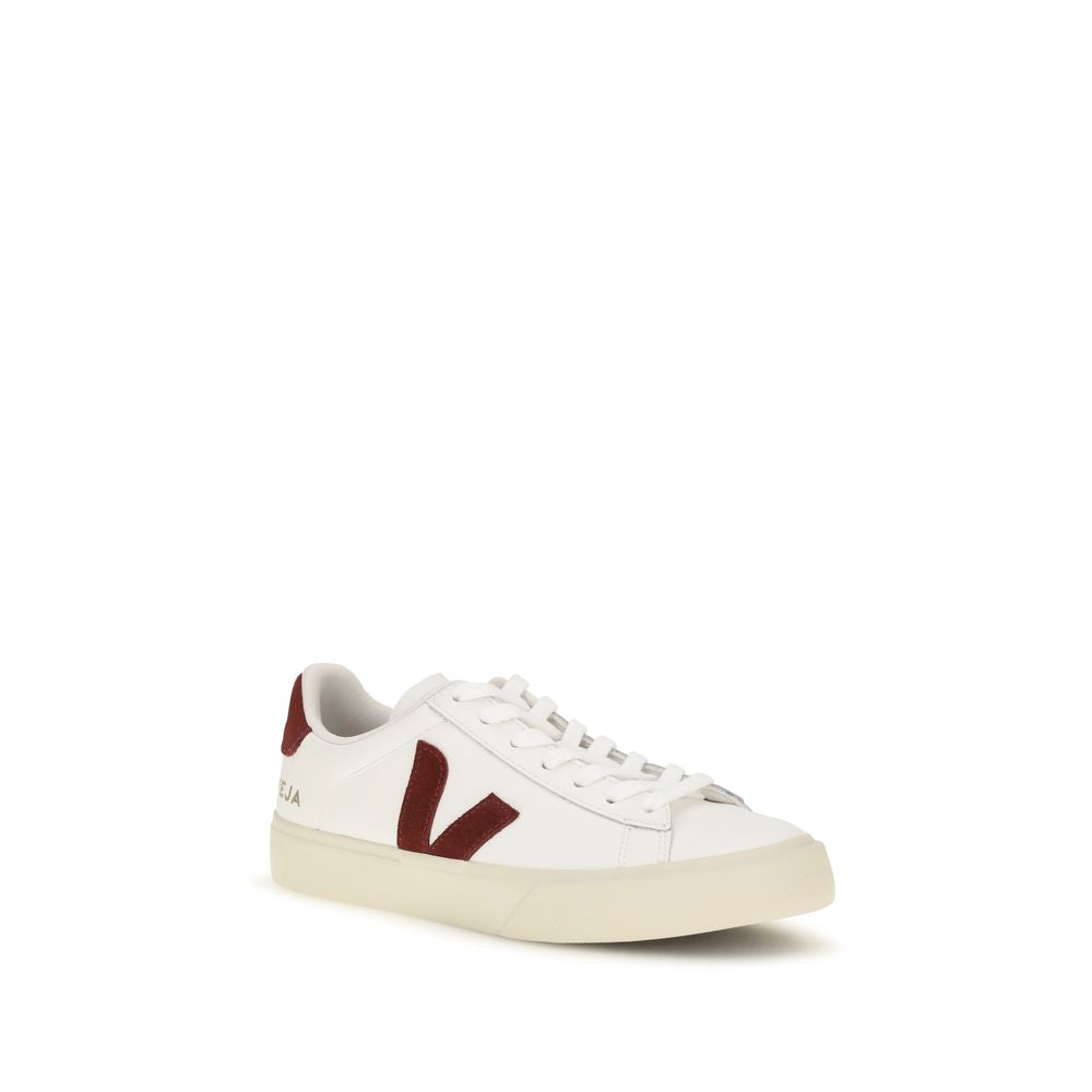 Veja White Calf Leather Bos Taurus Low Top Sneakers