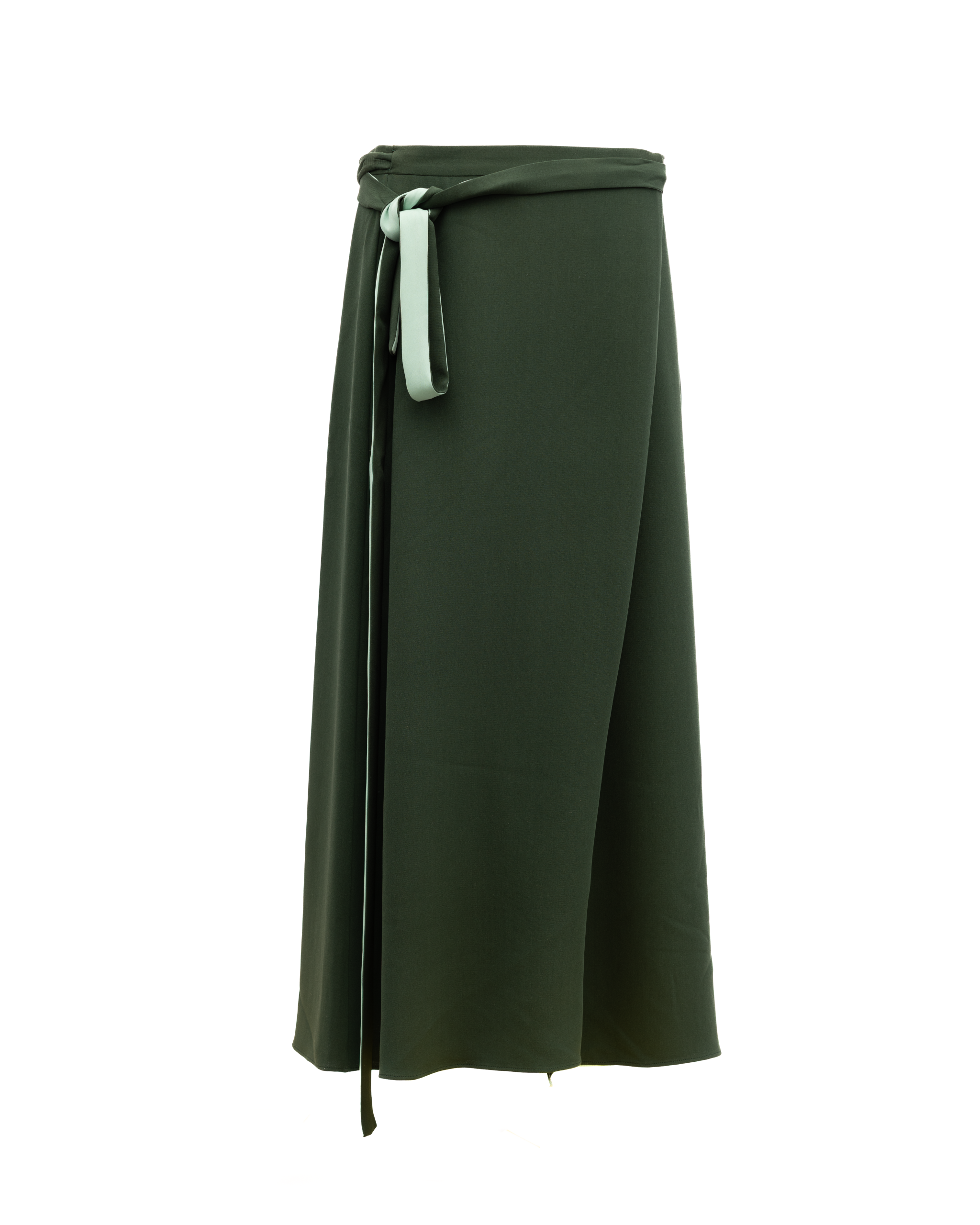 Valentino Garavani Women Silk Skirt in Dark Green