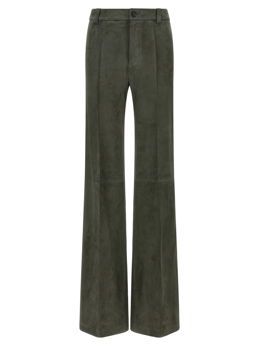 STOULS Gray Lamb Leather Pants