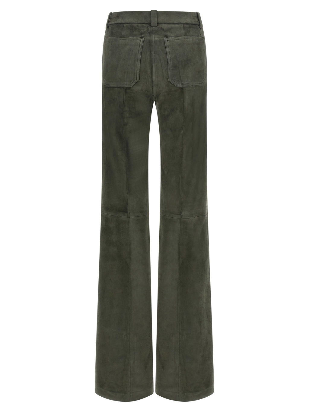 STOULS Gray Lamb Leather Pants