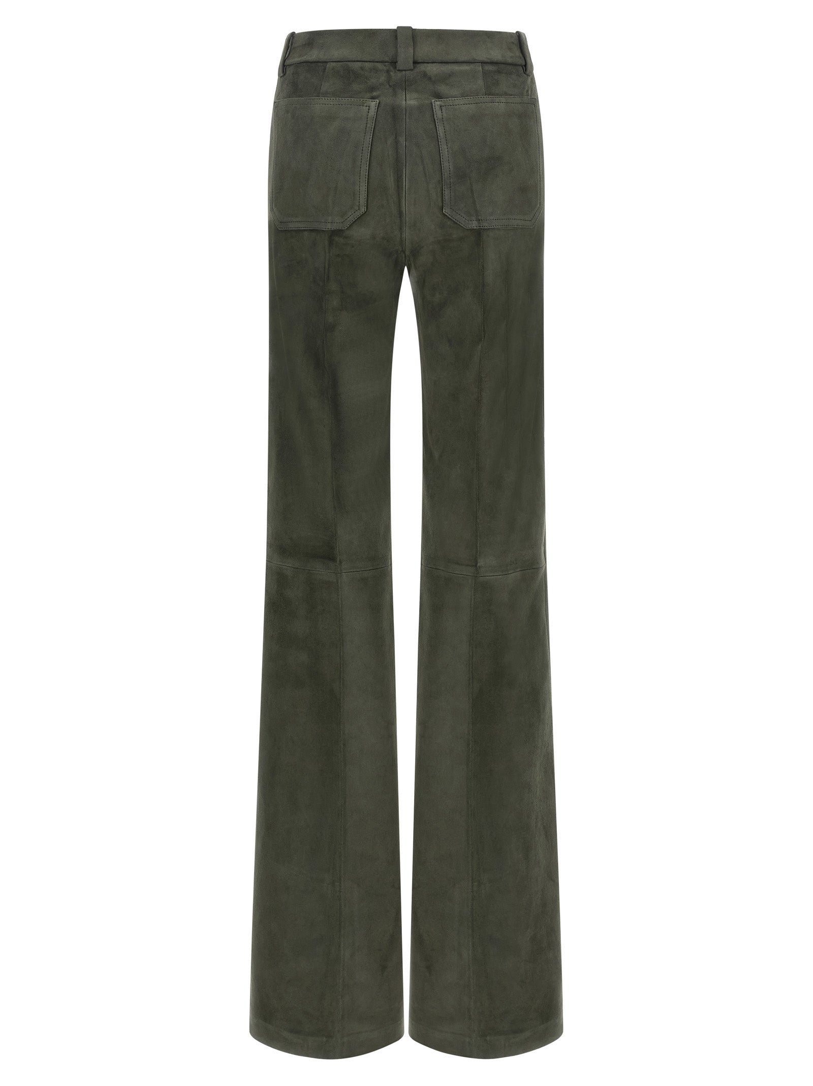 STOULS Gray Lamb Leather Pants