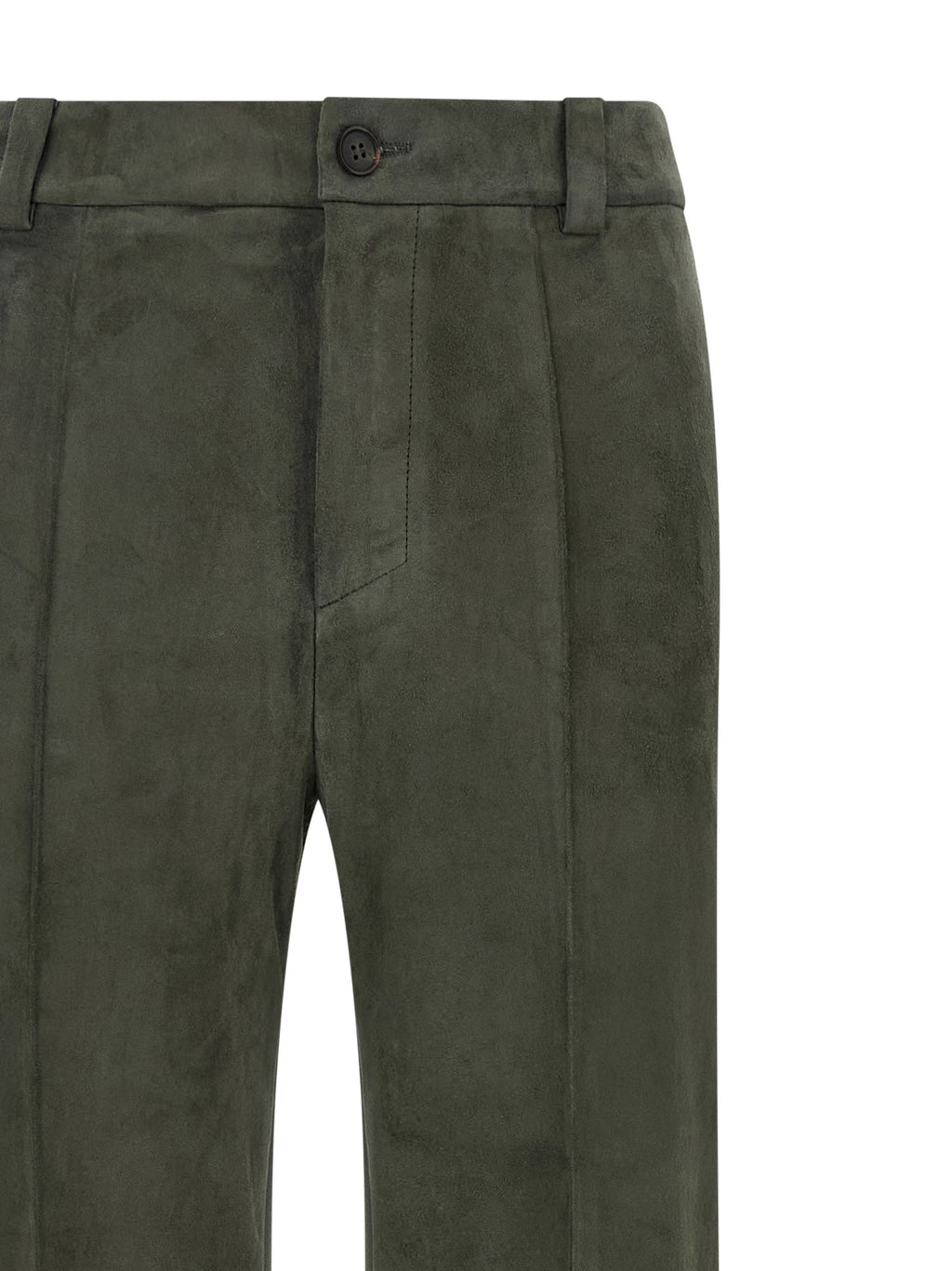 STOULS Gray Lamb Leather Pants