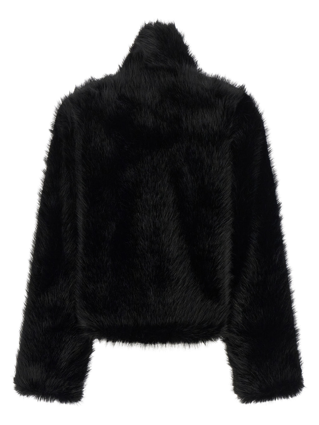B&B COUTURE Black Polyester Full-Length Jacket