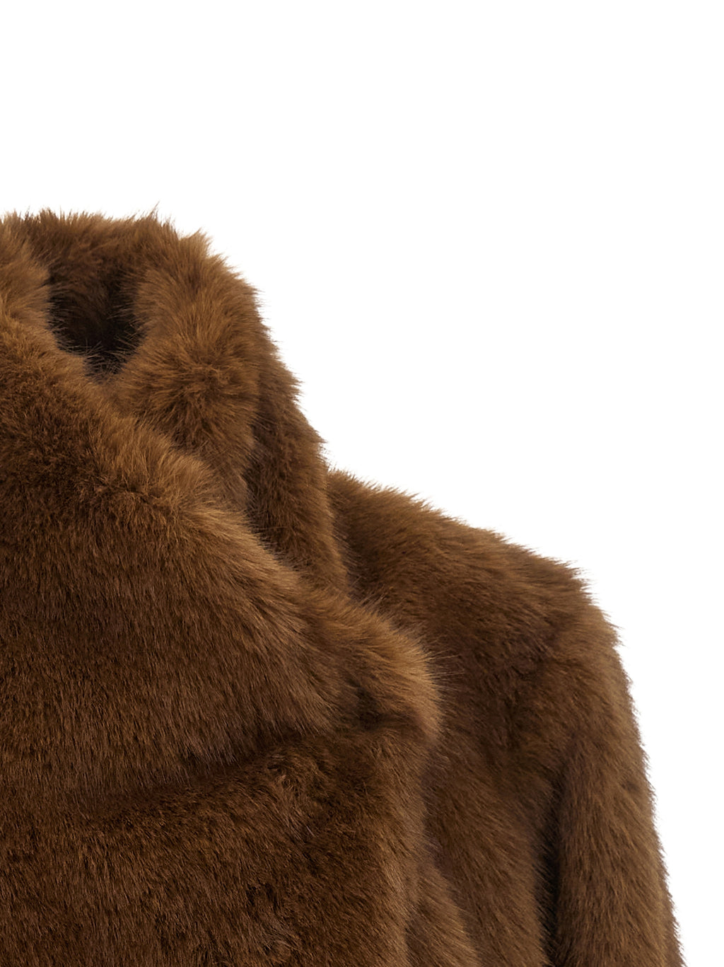 B&B COUTURE Brown Polyester Coat