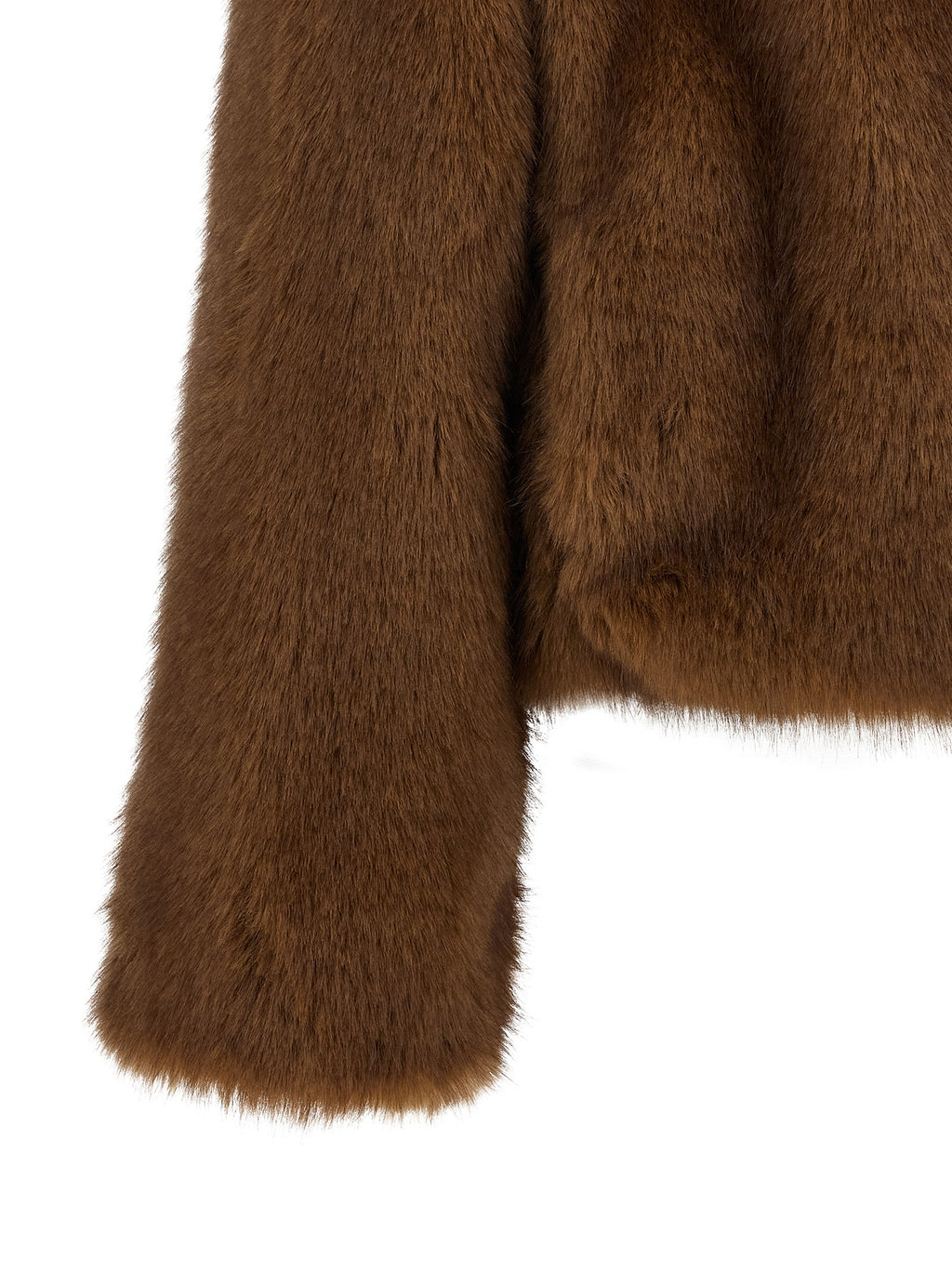 B&B COUTURE Brown Polyester Coat
