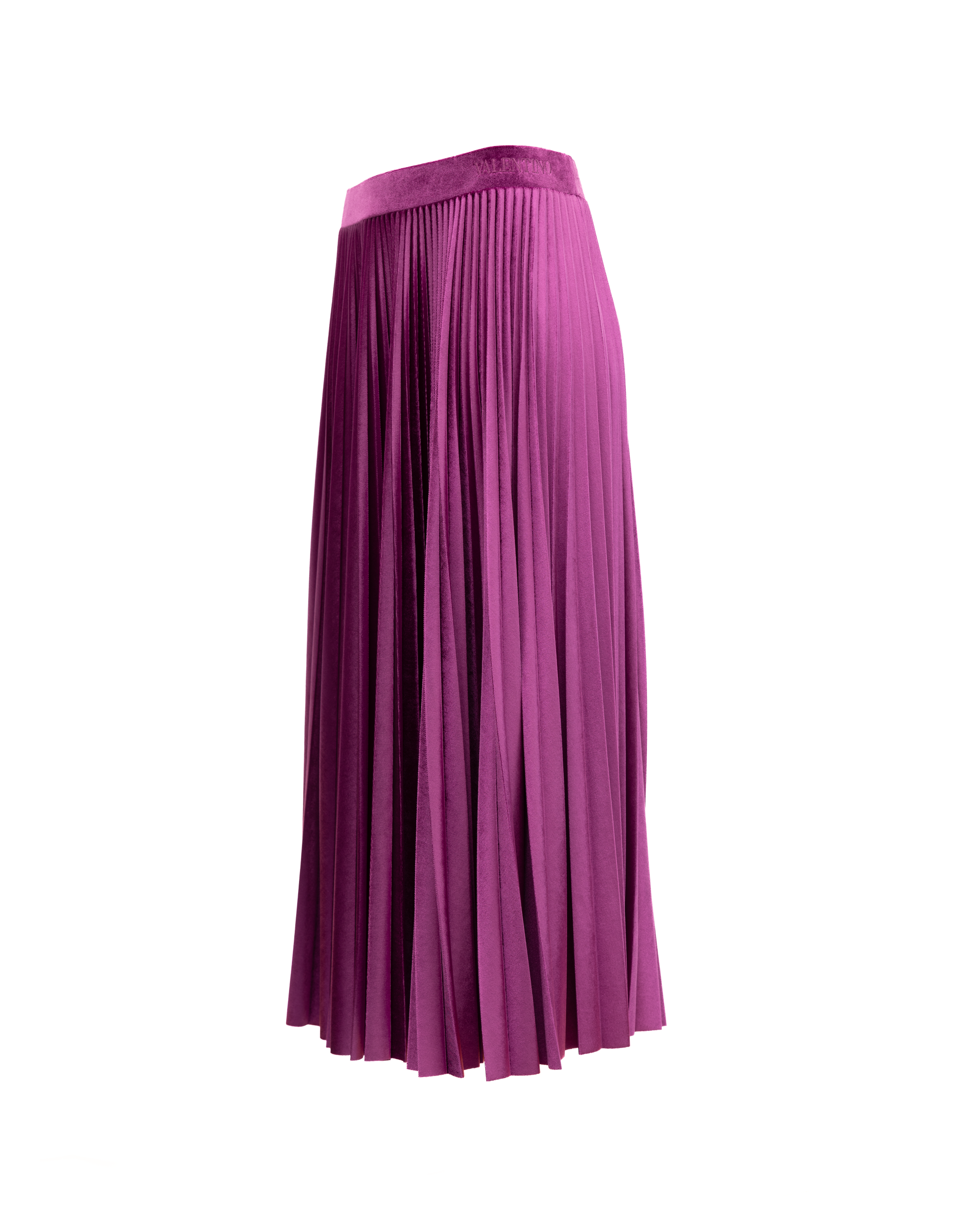 Valentino Garavani Women Purple Silk Skirt