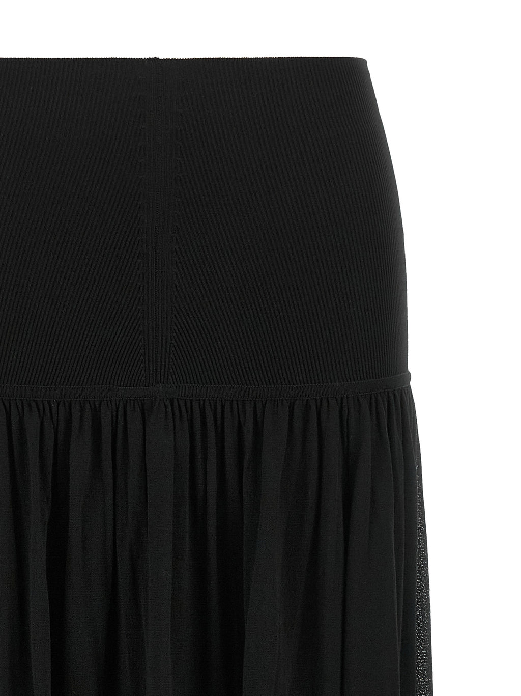 Zimmermann Black Lyocell Mini Skirt