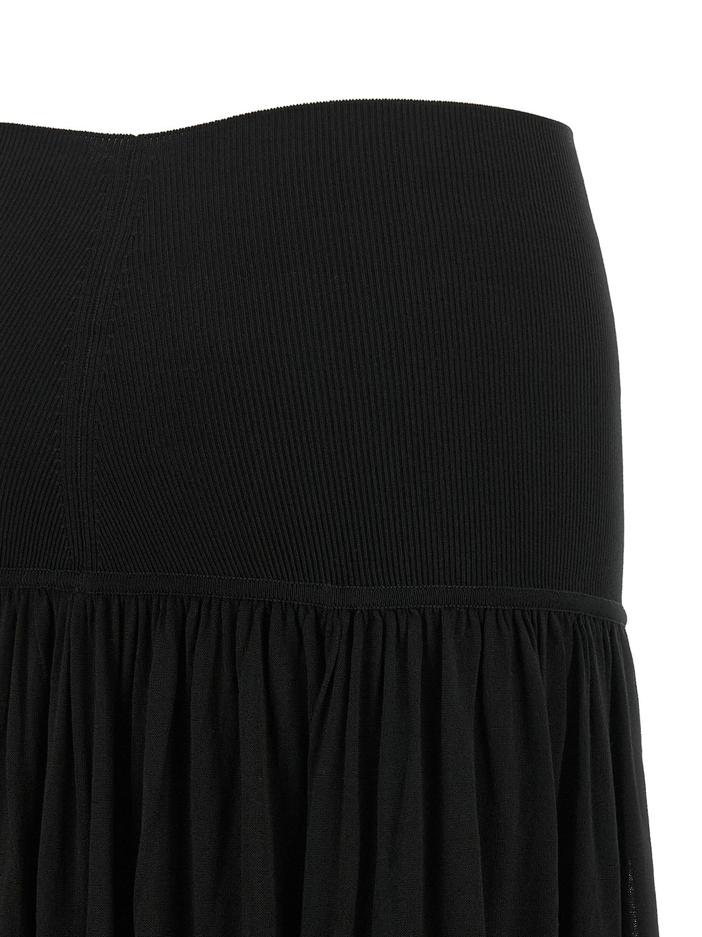 Zimmermann Black Lyocell Mini Skirt
