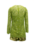 Valentino Garavani Women Green Sequin Jumpsuit