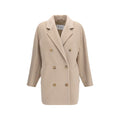 Max Mara Beige Wool Oves Aries Full-Length Jacket
