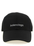 Balenciaga Black Polyester Cap (Baseball Hat)