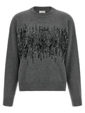 Peserico Gray Wool Cardigan