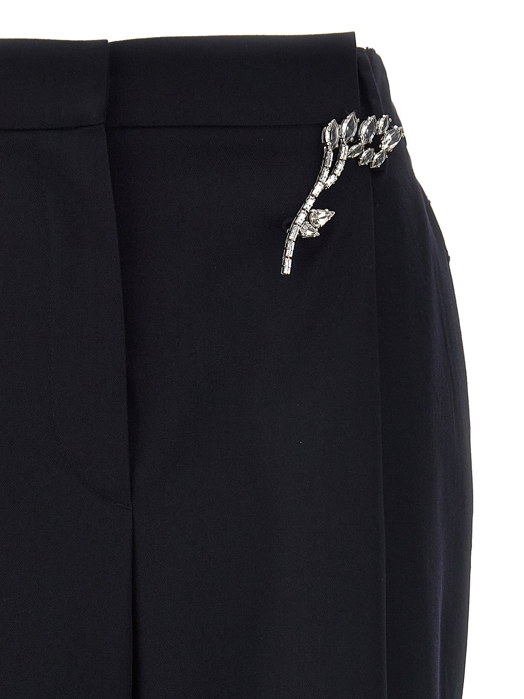 Prada Blue Wool Casual Pants