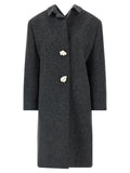 Prada Gray Virgin Wool Coat