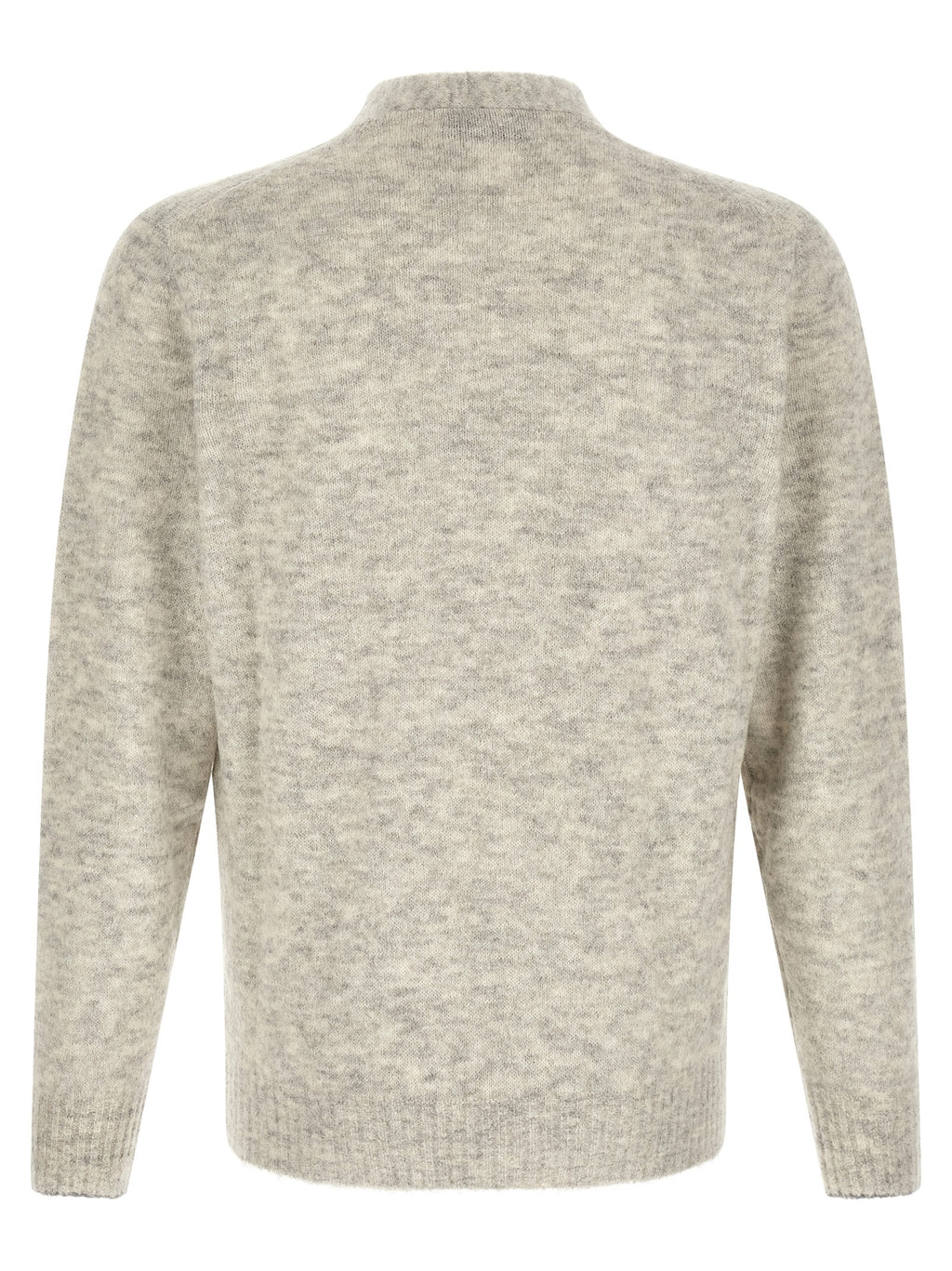Brunello Cucinelli Gray Alpaca Leather Cardigan