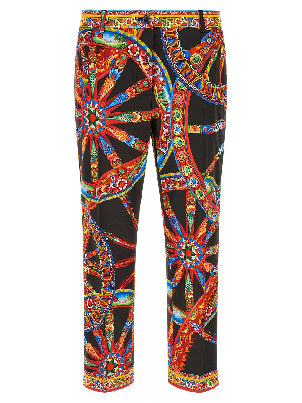 Dolce & Gabbana Multicolor Cotton Casual Pants
