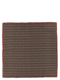 Brunello Cucinelli Brown Silk Scarf