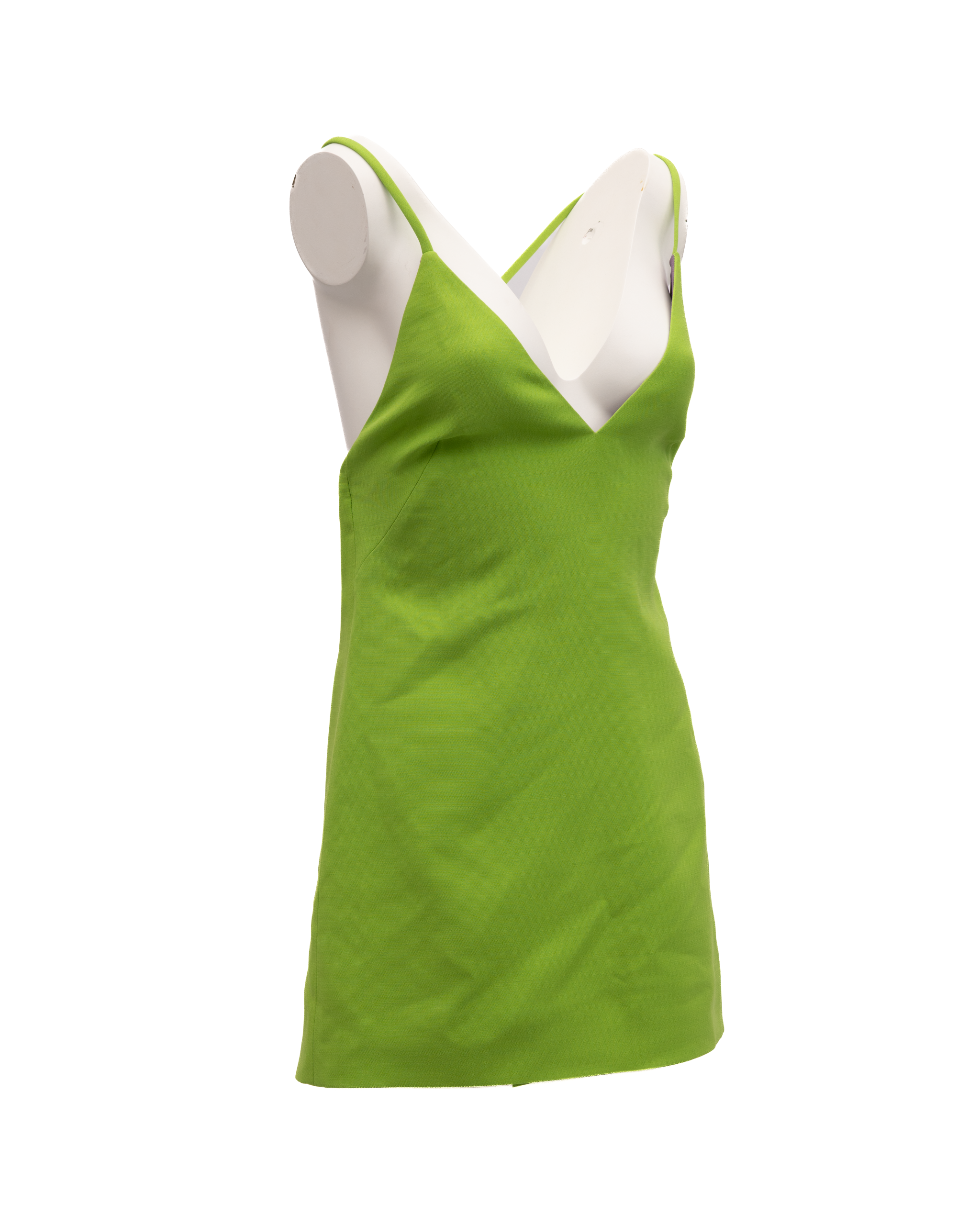 Valentino Garavani Neon Green Open Back Dress
