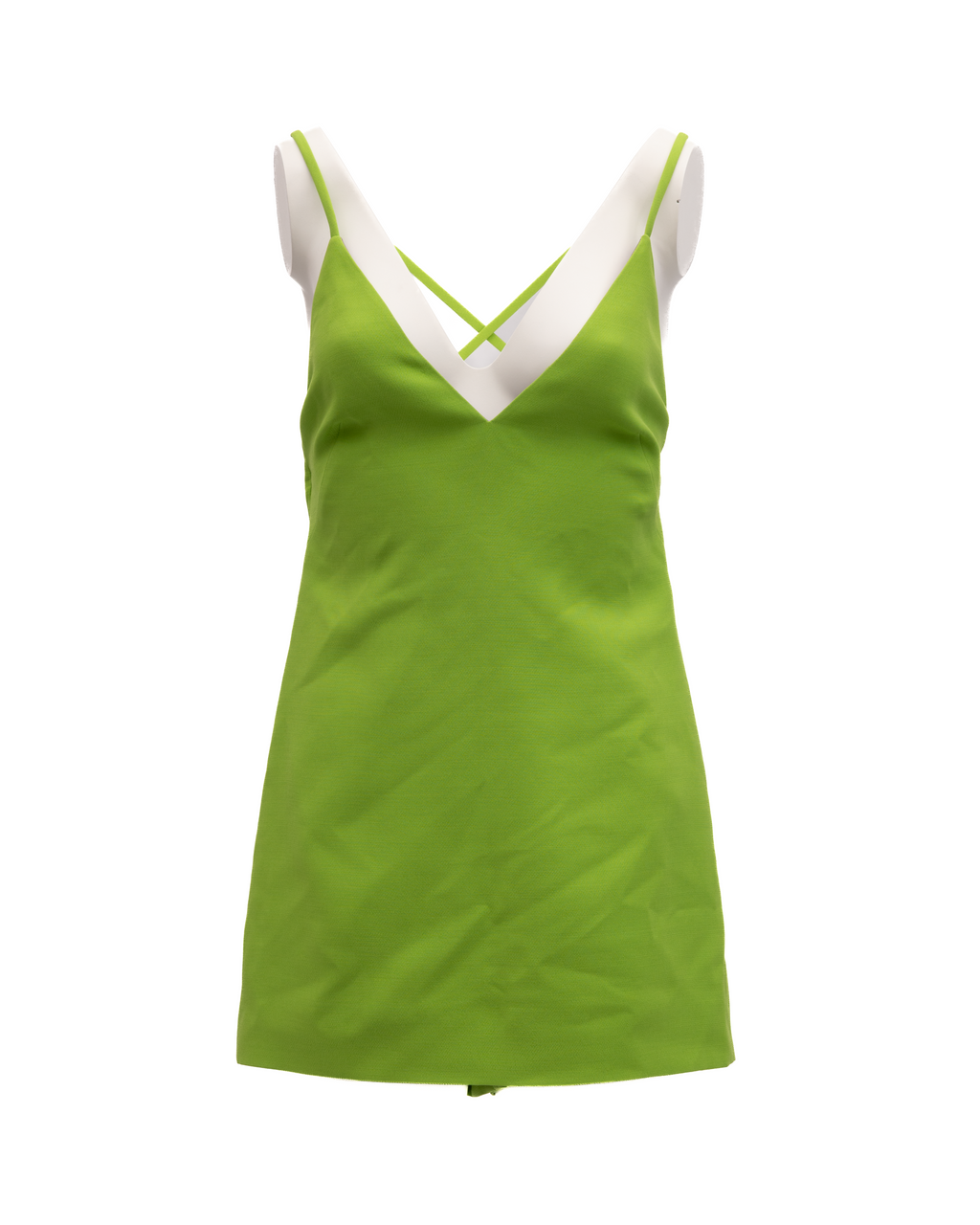 Valentino Garavani Neon Green Open Back Dress