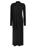 TOTEME Black Viscose Long Dress