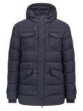 Herno Blue Polyamide Full-Length Jacket