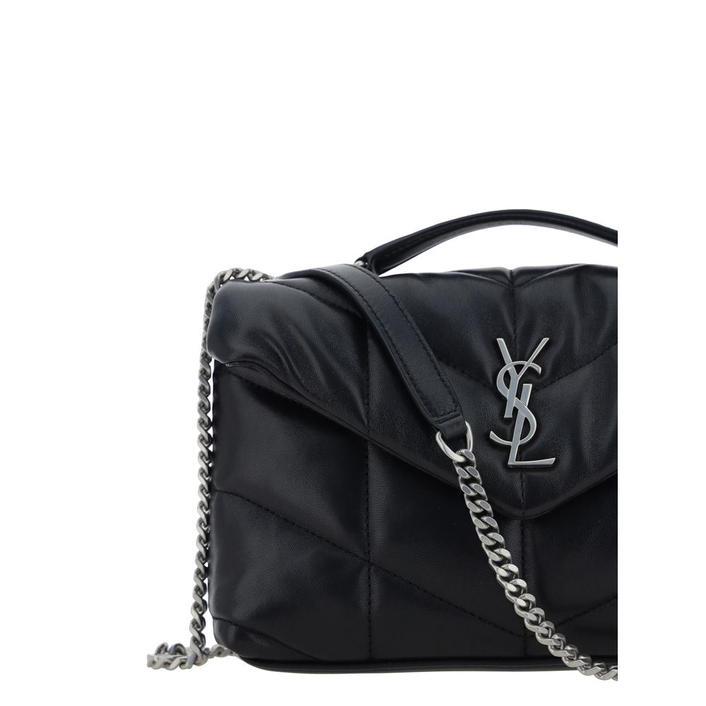 Saint Laurent Black Lamb Ovis Aries Shoulder Bag