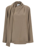 NUDE Gray Viscose Blouse