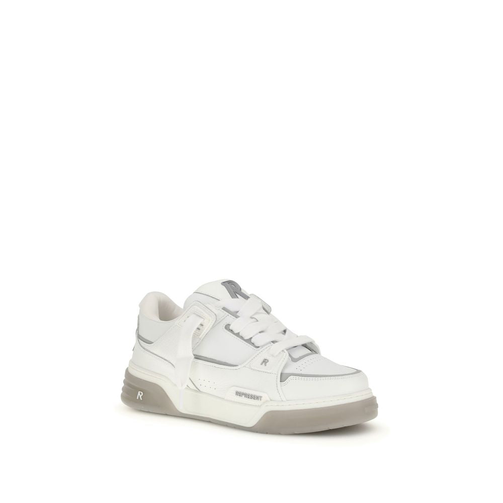 Represent White Calf Leather Bos Taurus Sneakers