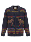 FOUND Blue Cotton Cardigan