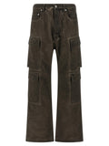 DRKSHDW Gray Cotton Cargo Pants