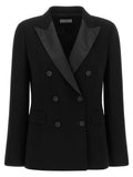 Alberto Biani Black Triacetate Blazer