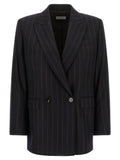 Alberto Biani Blue Wool Blazer