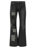 Junya Watanabe Black Cotton Flared Jeans