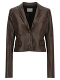 The Andamane Brown Polyester Blazer