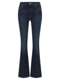 Mother Denim Blue Cotton Flared Jeans
