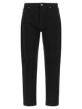 Brunello Cucinelli Black Cotton Straight-Leg Jeans