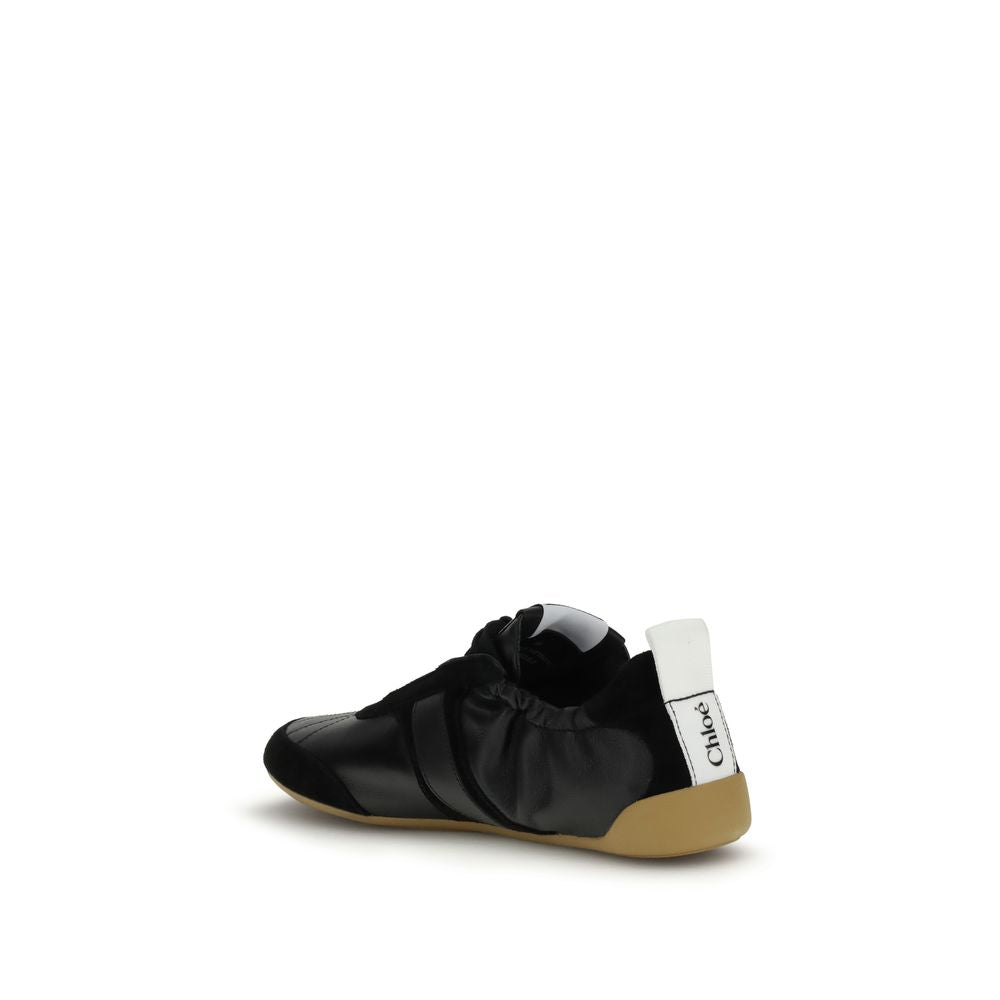 Chloé Black Goatskin Athletic Sneakers