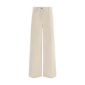 Forte_Forte White Cotton Jeans Denim