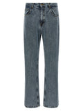 SECOND/LAYER Gray Cotton Relaxed Fit Jeans