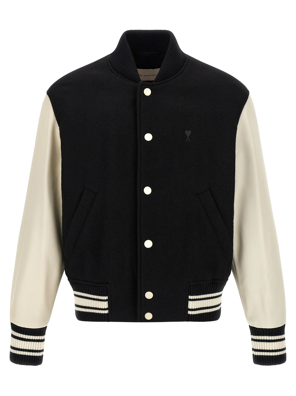 Ami Paris Bicolor Virgin Wool Bomber