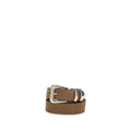 Brunello Cucinelli Brown Calf Leather Bos Taurus Regular Belt