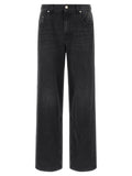 SÉFR Black Cotton Relaxed Fit Jeans