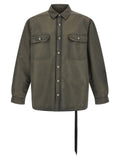 DRKSHDW Gray Nylon Full-Length Jacket