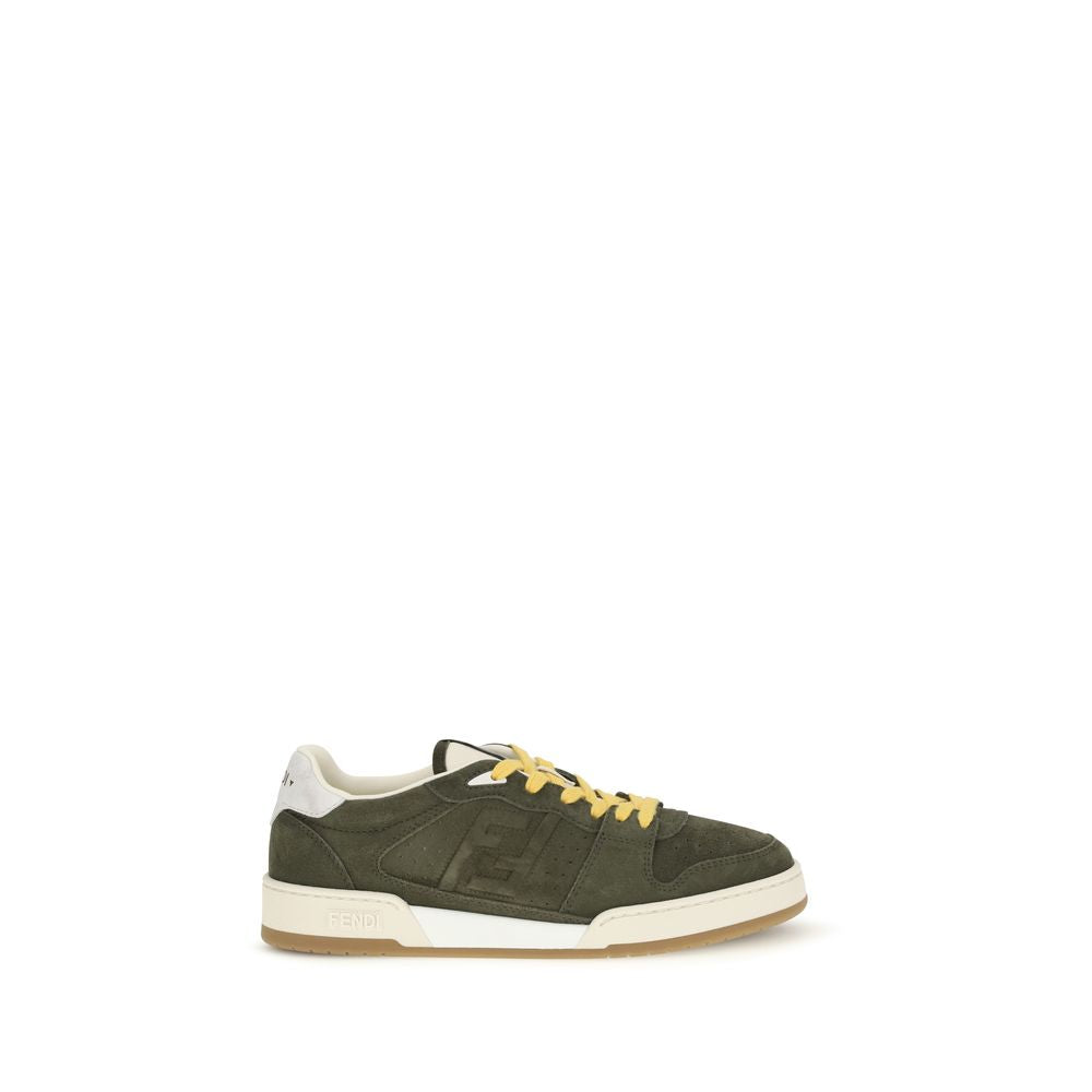 Fendi Bicolor Calf Leather Bos Taurus Low Top Sneakers