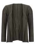 PLEATS PLEASE ISSEY MIYAKE Bicolor Polyester Cardigan