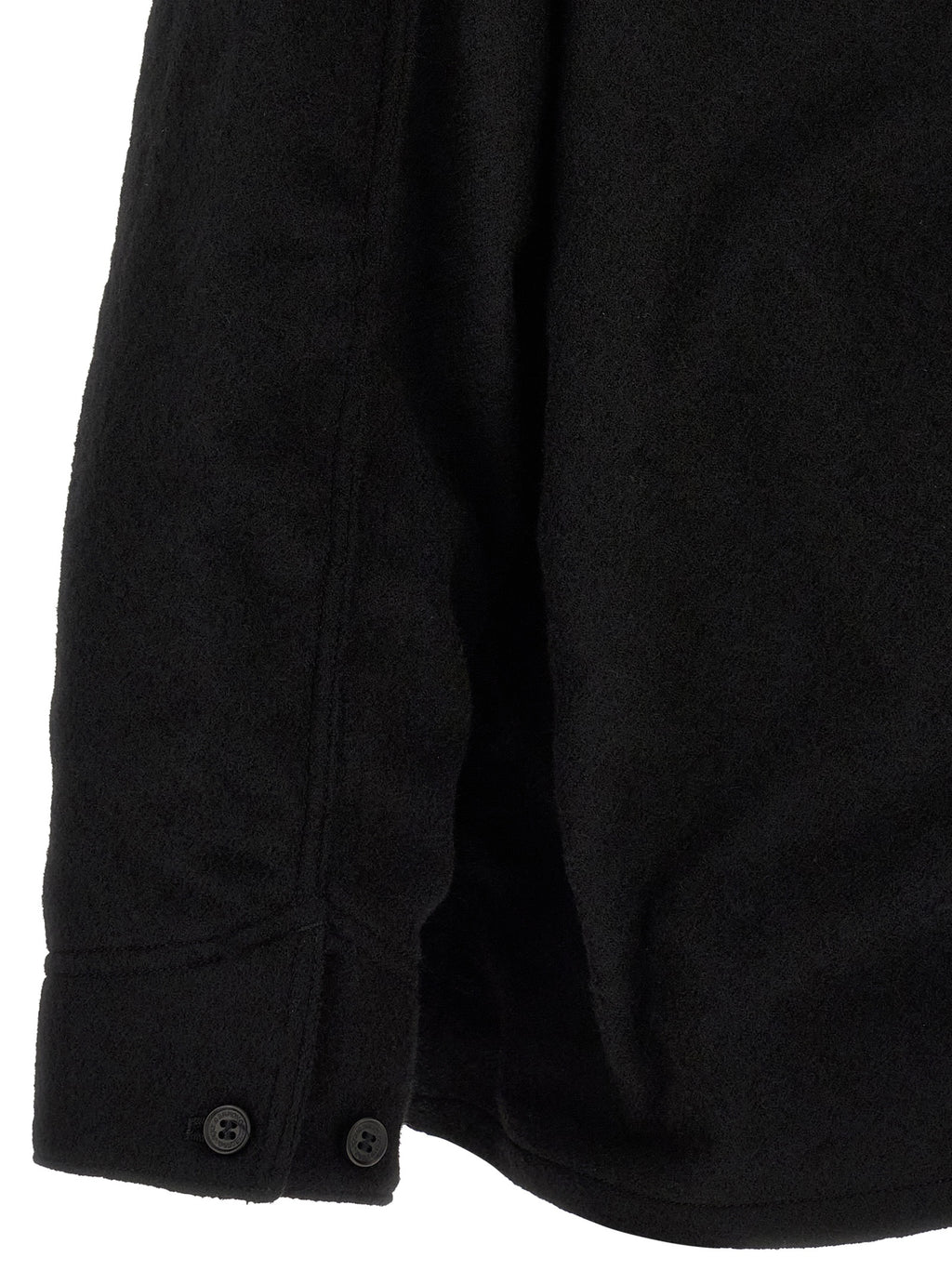 Comme Des Garçons Black Wool Full-Length Jacket